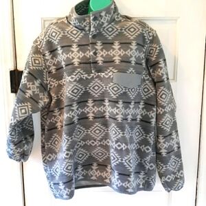 Southern Grit large aztec fleece pull over